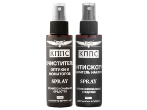 Очиститель оптики и мониторов КППС SPRAY (110мл) + Антискотч Удалитель наклеек КППС (110мл)
