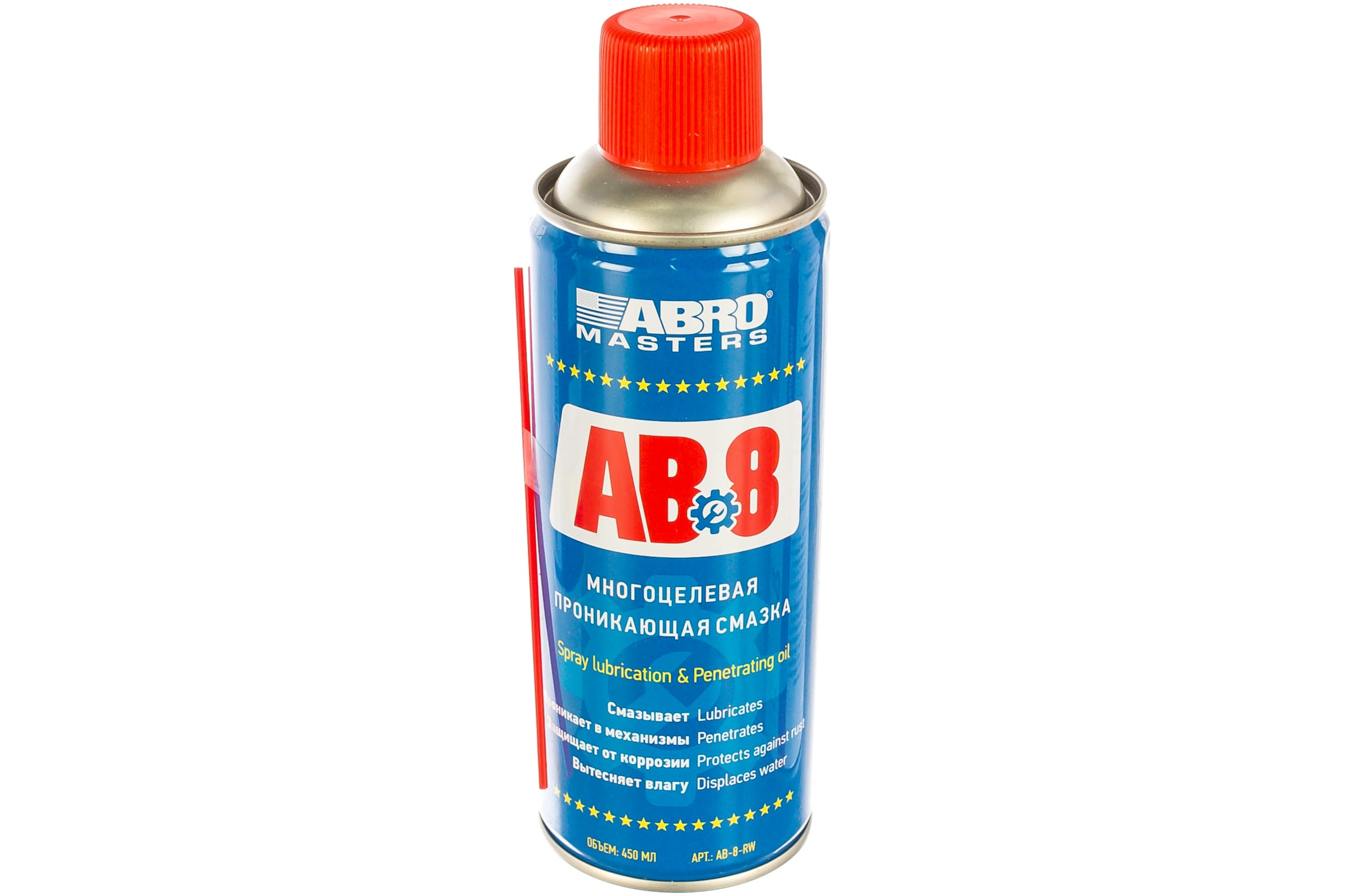 Смазка cпрей ABRO AB8 многоцелевая 450 мл AB-8-R