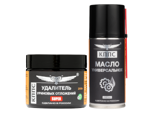 Удалитель уриновых отложений КППС SUPER (250г) + Универсальное масло КППС (210мл)