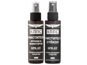 Очиститель оптики и мониторов КППС SPRAY (110мл) + Очиститель стёкол КППС SPRAY (110мл)