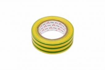 Изолента ПВХ 19мм х 10м толщина 130мик, желто-зеленая ARNEZI R8030504
