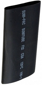 F32-25мм трубка термоусадочная черная 2:1, 1м