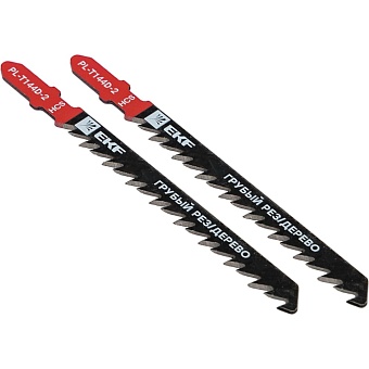 Пилки для электролобзика по дереву и ДВП EKF T144D Master