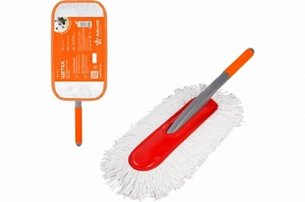 Щетка для удаления пыли из микрофибры на пластиковой ручке L 65 см. сумка AIRLINE AB-F-02