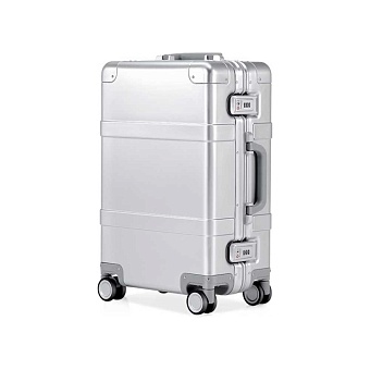 Чемодан NinetyGo Metal Luggage 20" серебряный
