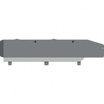 Защита топливных трубок для RENAULT Duster 2015-1.6 МТ4 wd/2.0 МТ 4wd, гнутая, алюминий 4 мм, с крепежом sheriff 3101