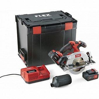 Аккумуляторная ручная дисковая пила FLEX CS 62 18.0-EC/ 5.0 Set