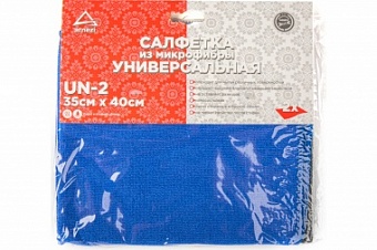 Набор салфеток из микрофибры 35х40см Premium UN-2 универсальная (2шт) ARNEZI A0406008