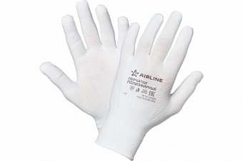 Перчатки нейлоновые (без покрытия) AIRLINE AWG-NS-12