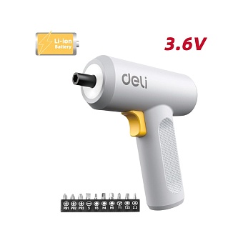 Аккумуляторная отвертка DELI DL-DP04-E3B1