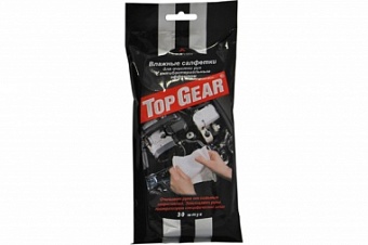 Салфетки влажные для очистки рук с антибактериальным эффектом упак. (30 шт.) Top Gear 48040