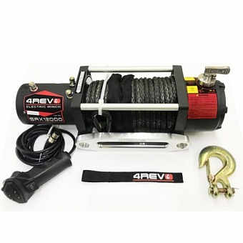 Автомобильная лебедка 4REVO SRX 12000 lbs 12В, синтетический трос