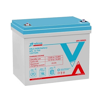 Аккумуляторная батарея Vektor Energy GPL 12-75S