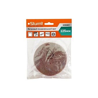 Фетровый полировальный круг Sturm 5200401