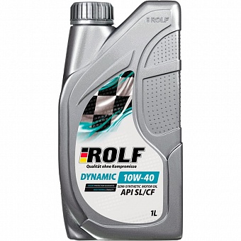 Полусинтетическое моторное масло Rolf Dynamic SAE 10W-40, API SL/CF