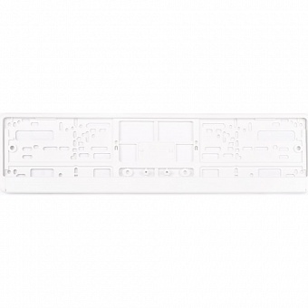 Пластиковая двусоставная номерная рамка AUTOPROFI RAM WH