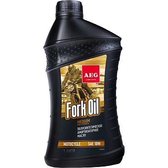 Полусинтетическое амортизаторное масло для вилок мотоциклов AEG Lubricants ForkOil 10W