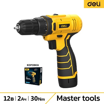 Аккумуляторная дрель шуруповерт DELI DL-DZ12-4A2