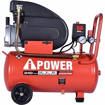 Поршневой масляный компрессор A-iPower AC240/24D