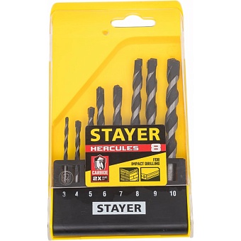 Набор сверл по бетону STAYER Professional Hercules