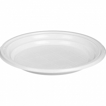 Одноразовая пластиковая тарелка ООО Комус Стандарт
