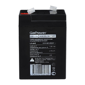 Свинцово-кислотный аккумулятор GoPower LA-645