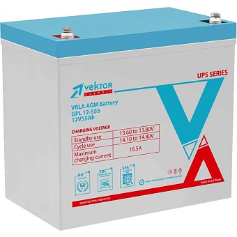 Аккумуляторная батарея Vektor Energy GPL 12-55S