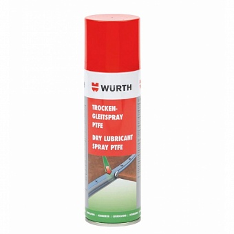Сухая спрей смазка Wurth PTFE