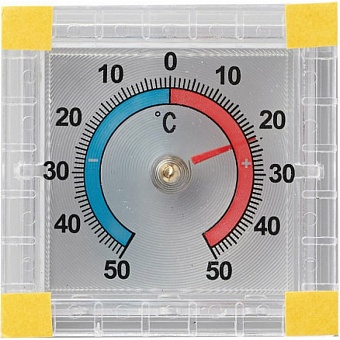 Квадратный оконный биметаллический термометр GARDEN SHOW ПТ000001555