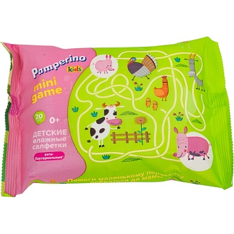 Влажные очищающие салфетки Pamperino PAMPERINO