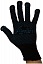 Перчатки ХБ с ПВХ покрытием черные 1 пара 40 гр., 140Т/7,5 класс AIRLINE (AWG-C-04)