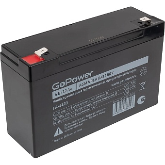 Свинцово-кислотный аккумулятор GoPower LA-6120