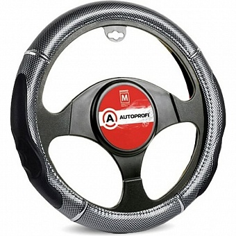 Оплетка руля AUTOPROFI GL-1025 CARBON M