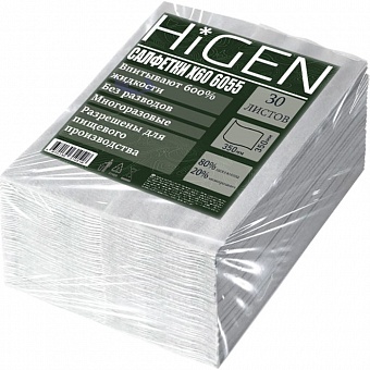 Салфетки для впитывания жидкостей Higen X60