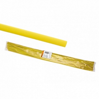 SQ0518-0223, Термоусаживаемая трубка ТУТнг 12/6 желтая по 1м (50 м/упак)
