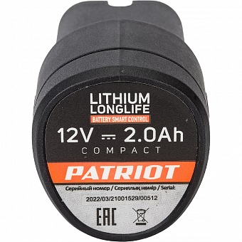 Аккумуляторная батарея для шуруповертов серии The One Patriot 180201109